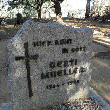 MUELLER Gerti 1924-1983