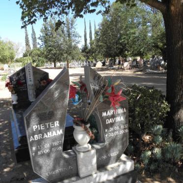 MYBURGH Pieter Abraham 1922-1998 &amp; Marthina Davina 1932-2009