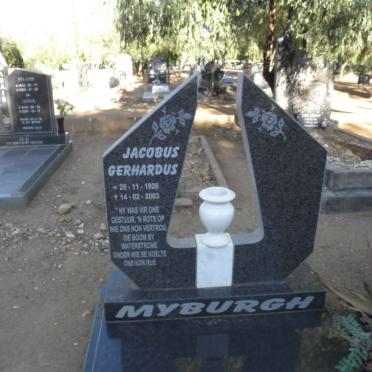 MYBURGH Jacobus Gerhardus 1926-2003