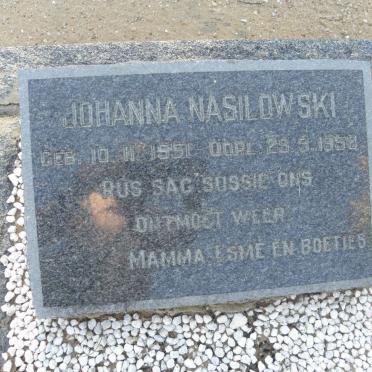NASILOWSKI Johanna 1951-1958