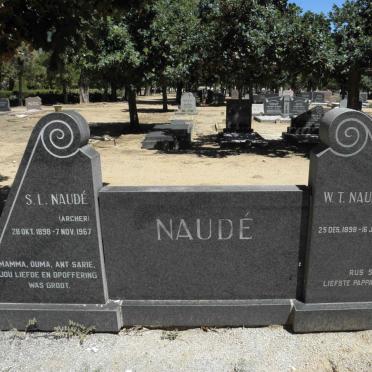 NAUDÉ W.T. 1898-1973 &amp; S.L. ARCHER 1898-1967