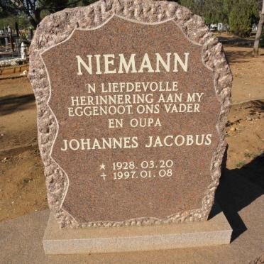 NIEMANN Johannes Jacobus 1928-1997