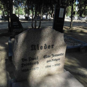 NIEDER Paul Friedrich 1893-1972 &amp; Elsa Jeanette KRÖGER 1894-1980