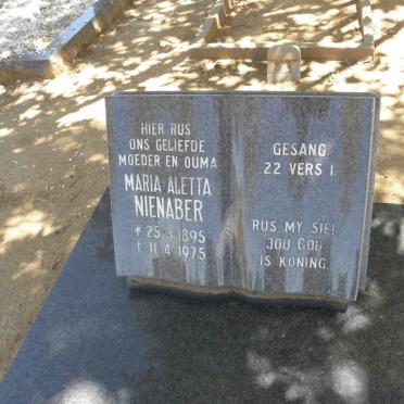 NIENABER Maria Aletta 1895-1975