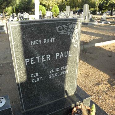 PAUL Peter 1936-1995