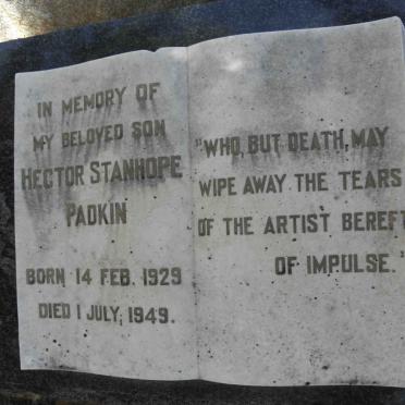 PADKIN Hector Stanhope 1929-1949