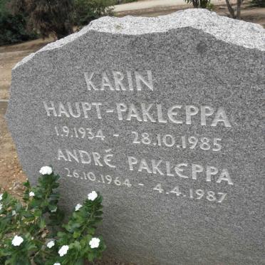 PAKLEPPA Karin, Haupt 1934-1985 :: PAKLEPPA Andre 1964-1987
