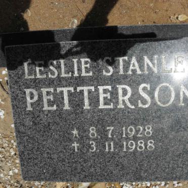PETTERSON Leslie Stanley 1928-1988
