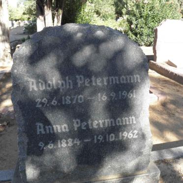PETERMANN Adolph 1870-1961 &amp; Anna 1884-1962