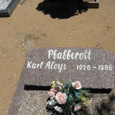PFAFFEROTT Karl Aloys 1920-1986