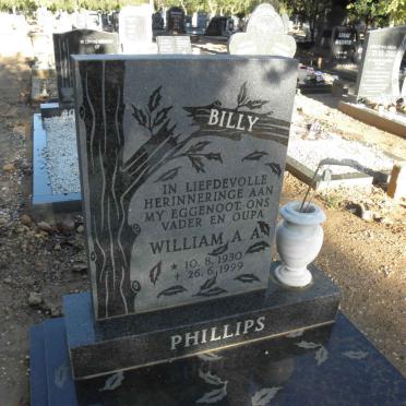 PHILLIPS William A.A. 1930-1999