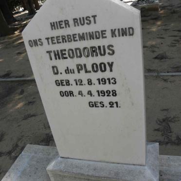 PLOOY Theodorus D., du 1913-1928