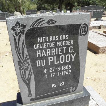 PLOOY Harriet G., du 1885-1969