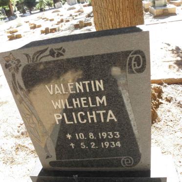PLICHTA Valentin Wilhelm 1933-1934
