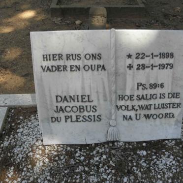 PLESSIS Daniel Jacobus, du 1898-1979