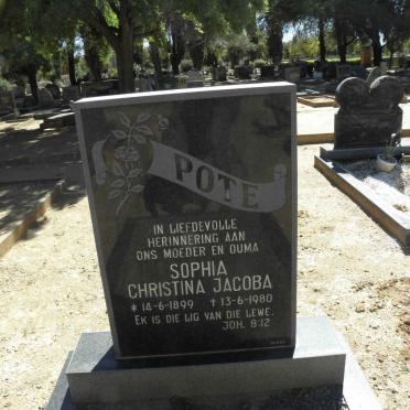 POTE Sophia Christina Jacoba 1899-1980
