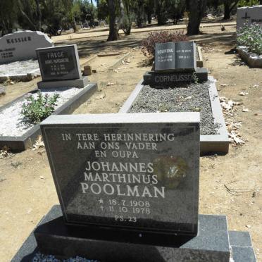 POOLMAN Johannes Marthinus 1908-1978