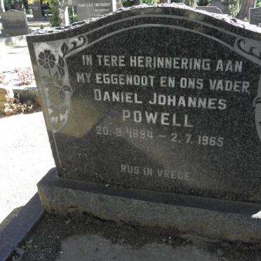 POWELL Daniel Johannes 1894-1965