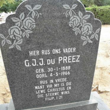 PREEZ G.J.J., du 1888-1966