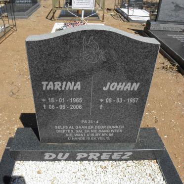 PREEZ Johan, du 1957- &amp; Tarina 1965-2006