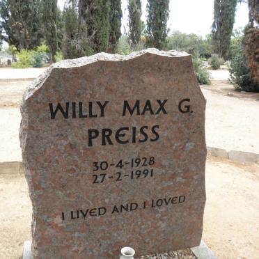 PREISS Willy Max G. 1928-1991