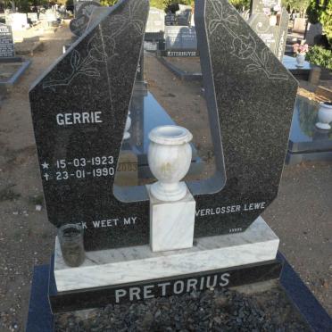 PRETORIUS Gerrie 1923-1990