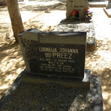 PREEZ Cornelia Johanna, du 1910-1976