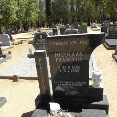 PRETORIUS Nicolaas Francois 1966-1986
