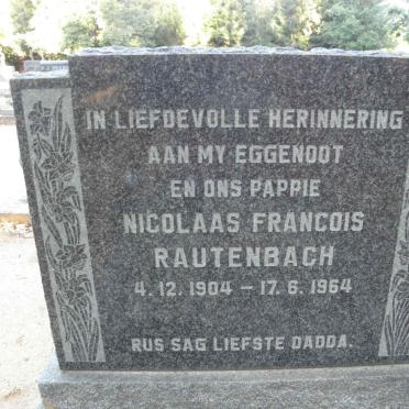 RAUTENBACH Nicolaas Francois 1904-1964