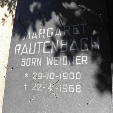 RAUTENBACH Margaret nee WEIDNER 1900-1968