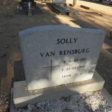 RENSBURG Solly, van 1910-1997
