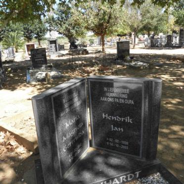 REINHARDT Hendrik Jan 1936-2003 &amp; Maria Magrieta Gertruida 1942 -2003