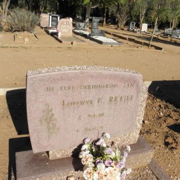 RETIEF Lodewyk C. 1958-1991
