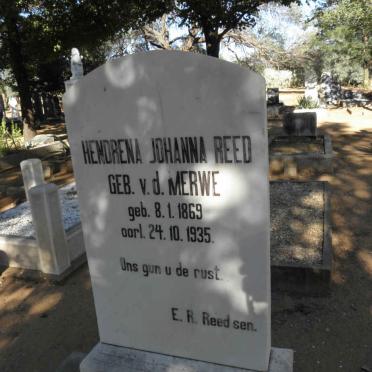 REED Hendrena Johanna nee V.D. MERWE 1869-1935