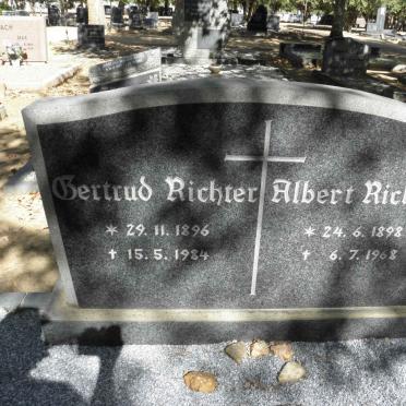 RICHTER Albert 1898-1968 &amp; Gertrud 1896-1984