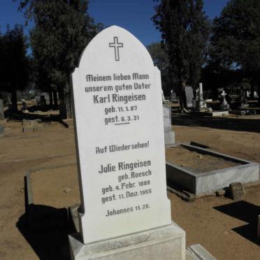 RINGEISEN Karl 1887-1931 &amp; Julie 1888-1955
