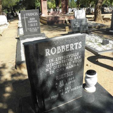 ROBBERTS Rietsie 1946-1993