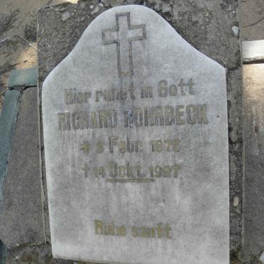 ROHRBECK Richard 1876-1927