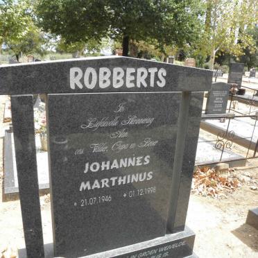 ROBBERTS Johannes Marthinus 1946-1998