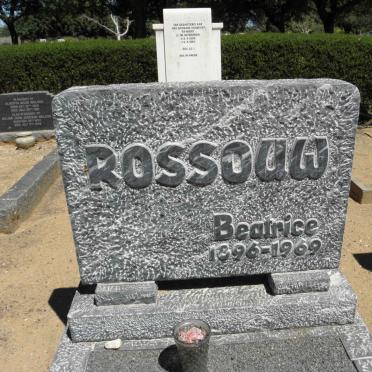 ROSSOUW Abr. Jac. 1891-1955 &amp; Beatrice 1896-1969