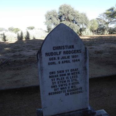RODGERS Christian Rudolf 1891-1944