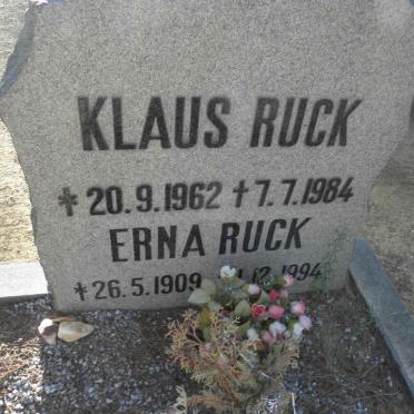 RUCK Klaus 1962-1984 :: RUCK Erna 1909-1994
