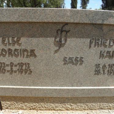 SASS Friedrich Karl 1901-1985 &amp; Else Georgina 1912-1993