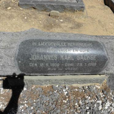 SACHSE Johannes Karl 1906-1968