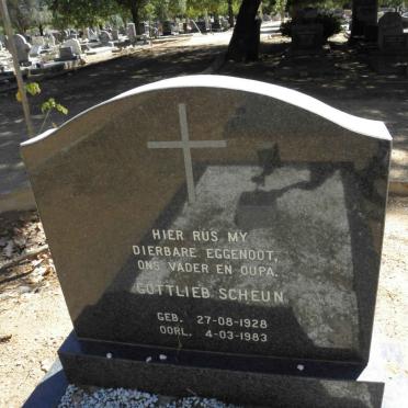 SCHEUN Gottlieb 1928-1983