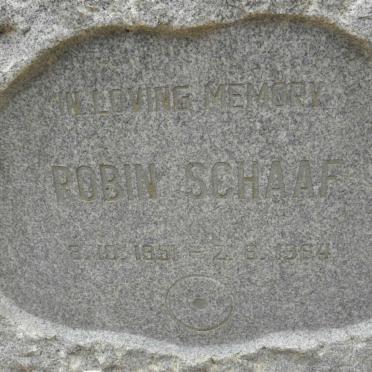 SCHAAF Robin 1951-1964