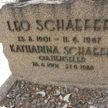 SCHAEFER Leo 1901-1967 &amp; Katharina HENSELER 1901-1989