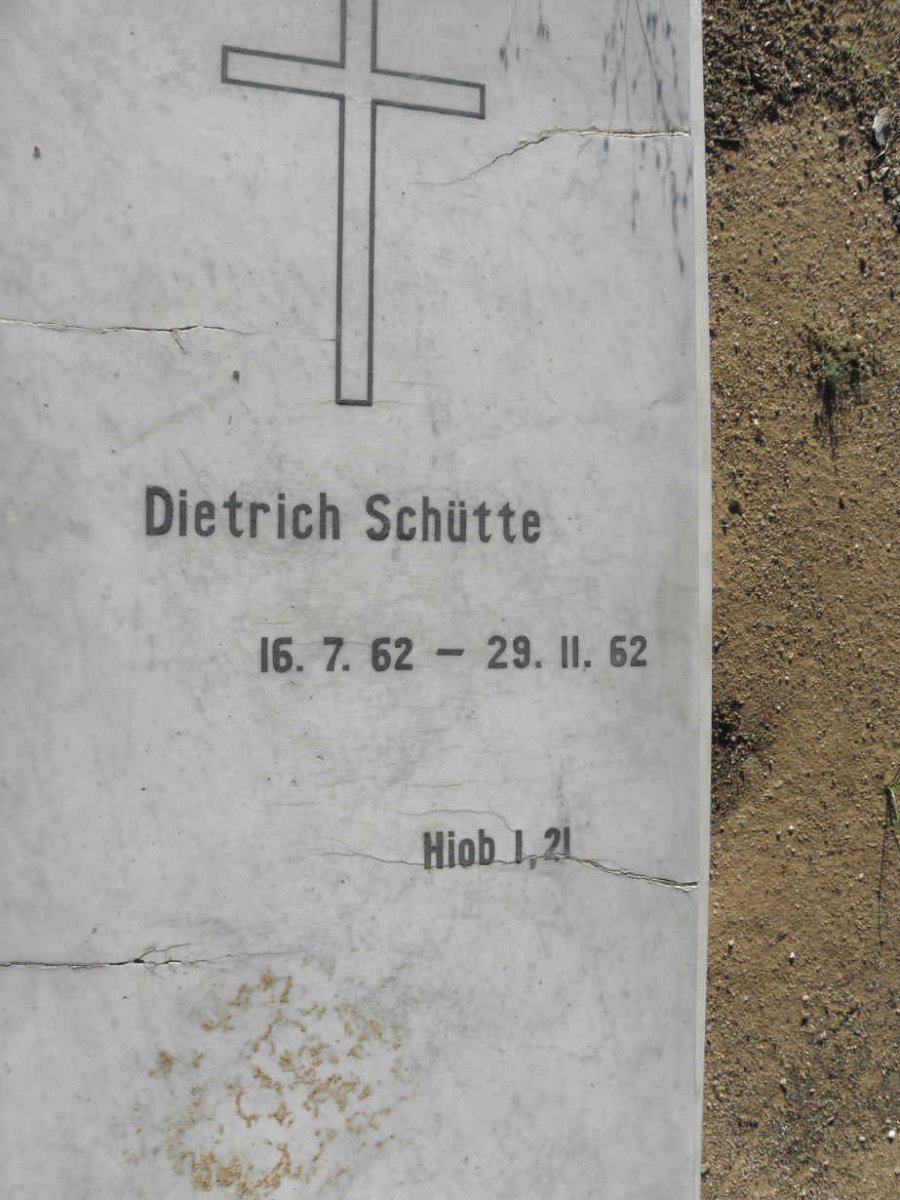 SCHÜTTE Dietrich 1962-1962