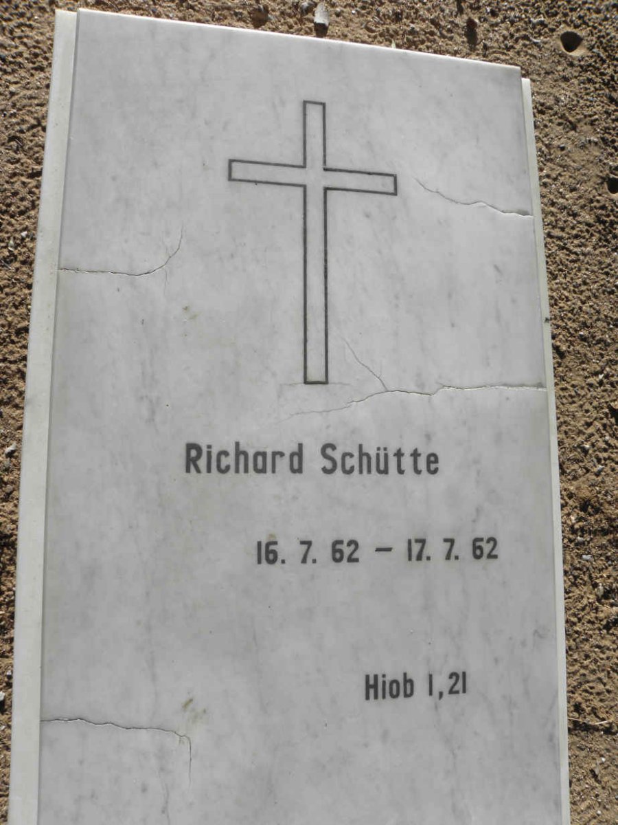 SCHÜTTE Richard 1962-1962