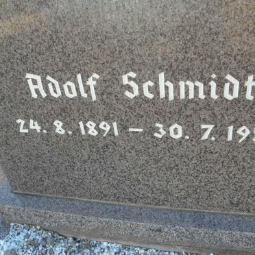SCHMIDT Adolf 1891-1958
